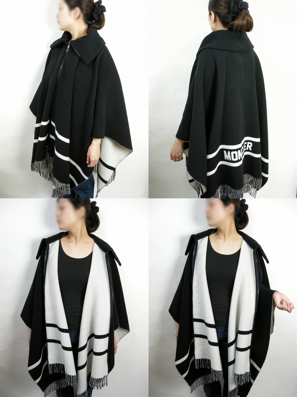 楽天市場】【MONCLER/モンクレール/CAPE/ケープ/ポンチョ/マント