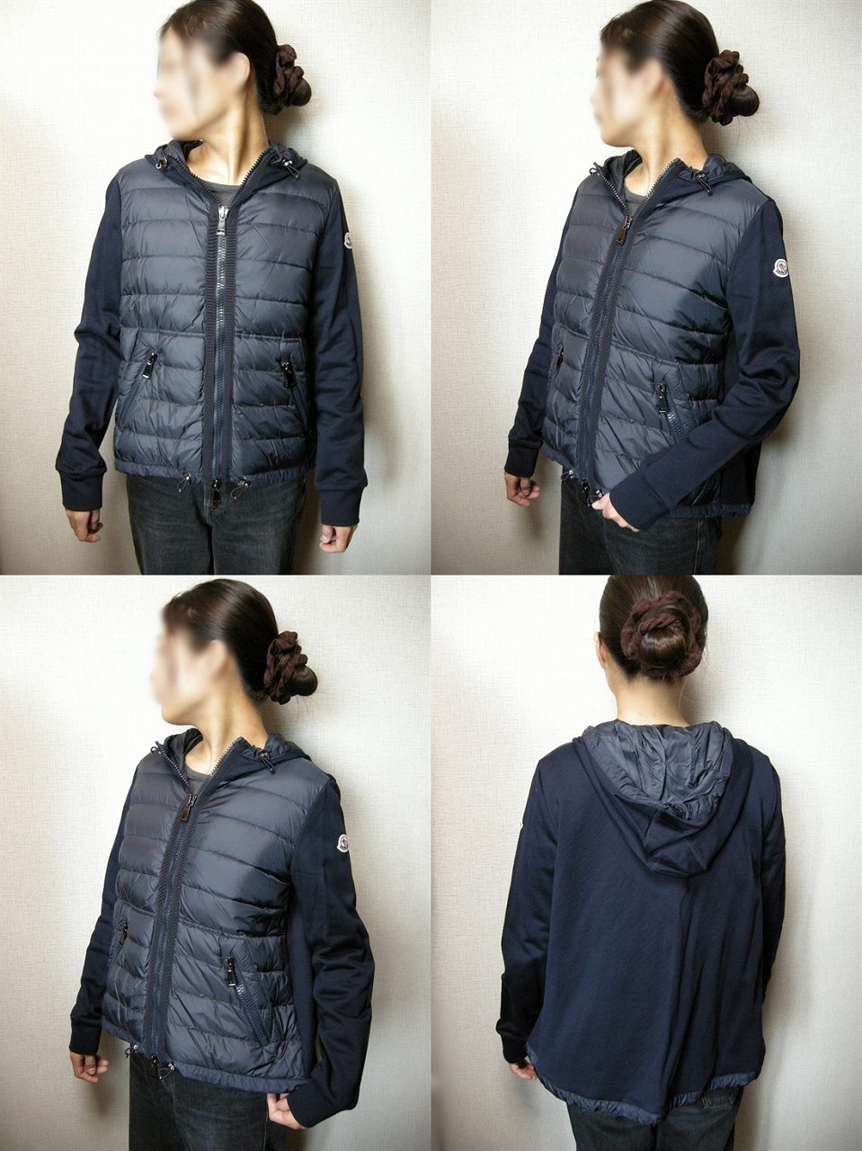 楽天市場】【MONCLER/モンクレール/スウェット切替ダウンジャケット