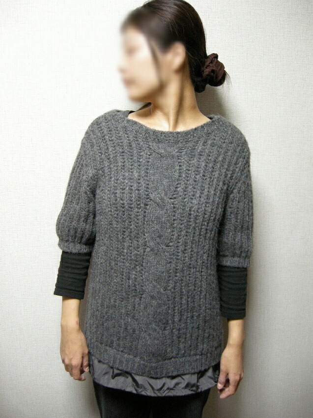 楽天市場】【MONCLER/モンクレール/フリル付 半袖ケーブルニット