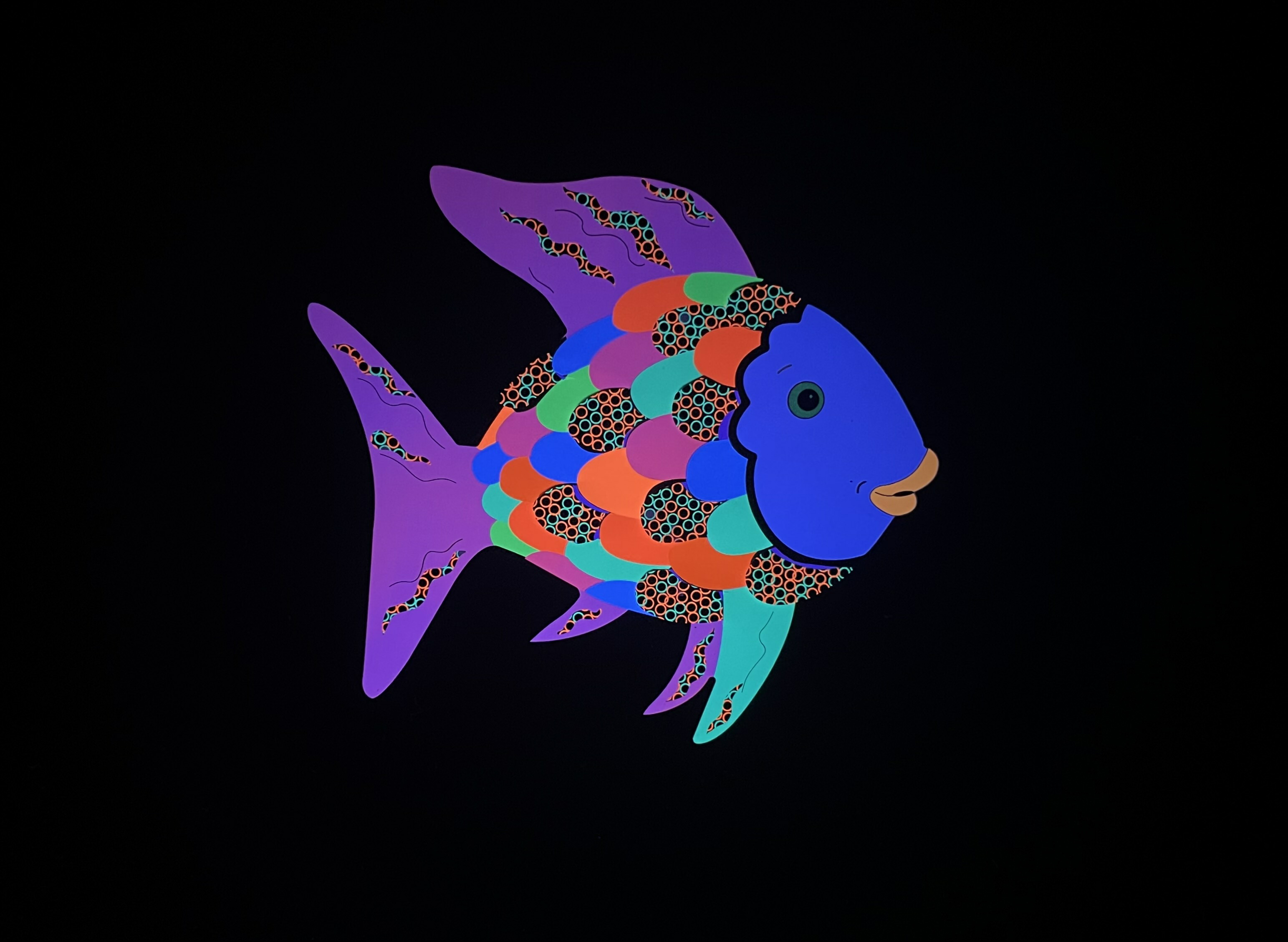 楽天市場】ブラックライトパネルシアター用 にじいろのさかな