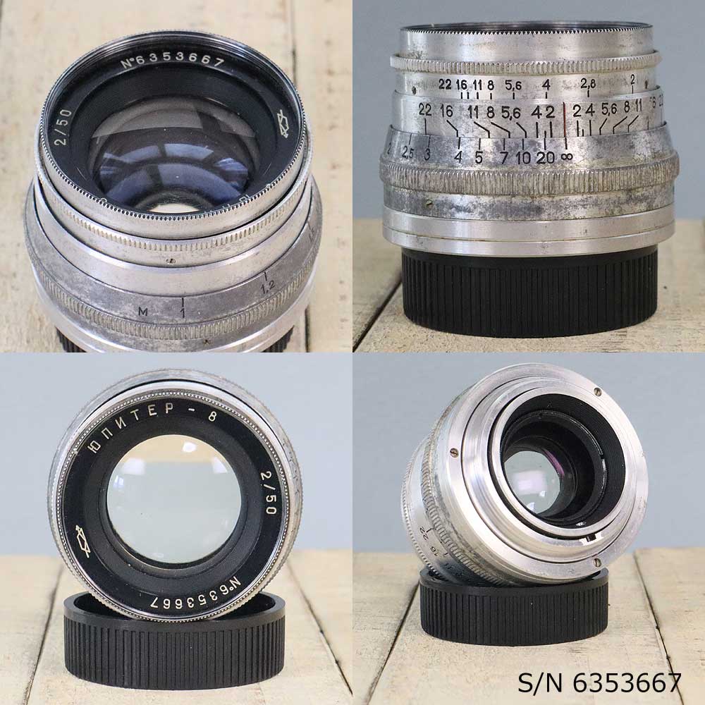 11 初期型 ジュピター 8 2/50 L39 メタル製フード、フィルター付