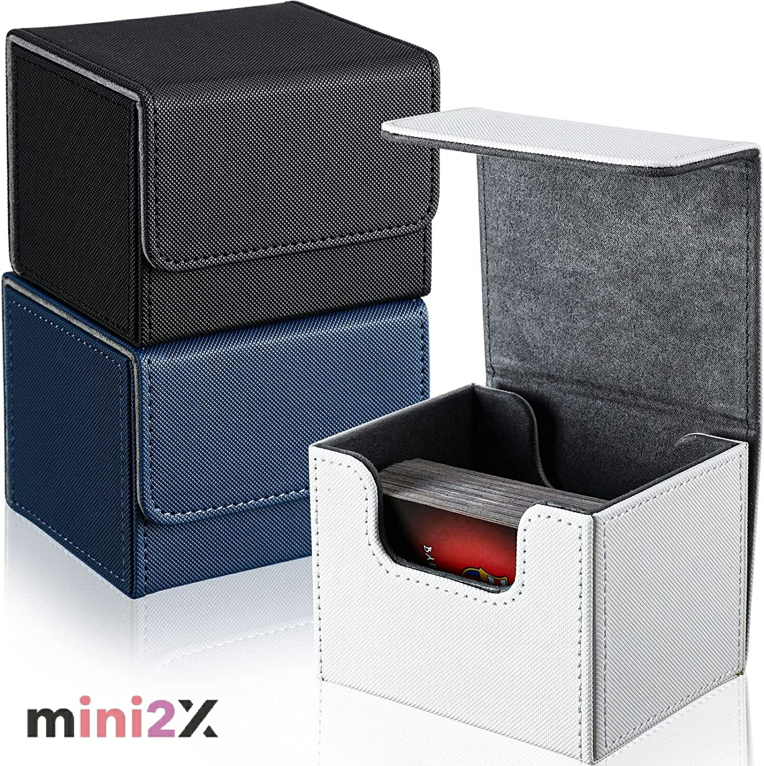 楽天市場】高級 レザー調 デッキケース トレカ トレーディングカード