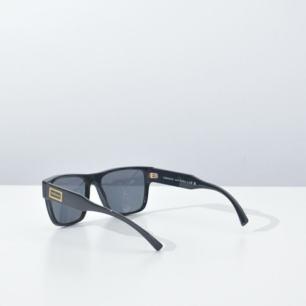 楽天市場】ヴェルサーチ サングラス ロゴ ゴールド ブラック メンズ