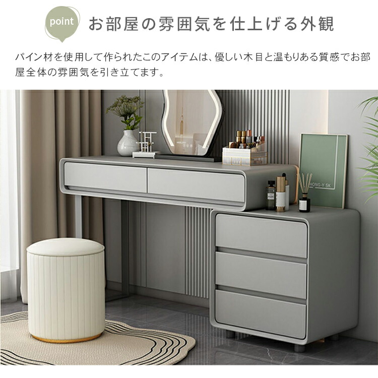 楽天市場】10%OFF+P2倍 SS限定 ドレッサー 幅80cm メイク台 鏡台 幅