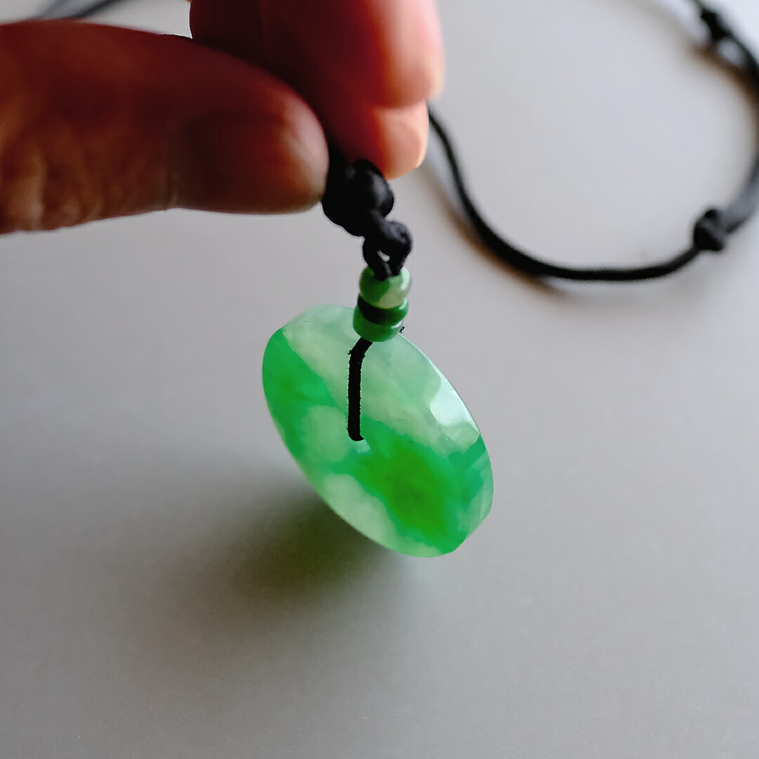 楽天市場】翡翠 (ヒスイ) 玉璧ネックレス 『ETERNAL 