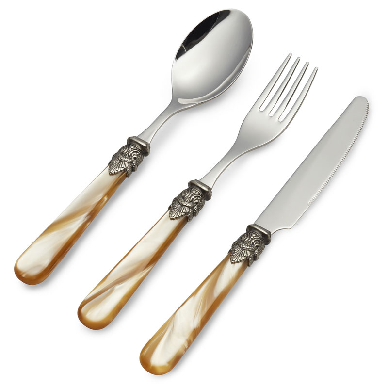 楽天市場】EME Napoleon カトラリー ナポレオン パールハニーディナー