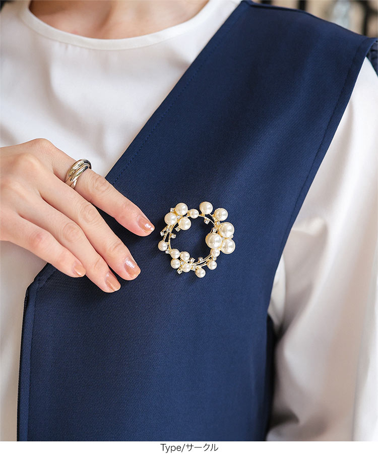 楽天市場】ブローチ パール モチーフ セレモニー [J1132] レディース