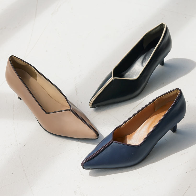 楽天市場】 パイピングパンプス [I2363] レディース シューズ 靴