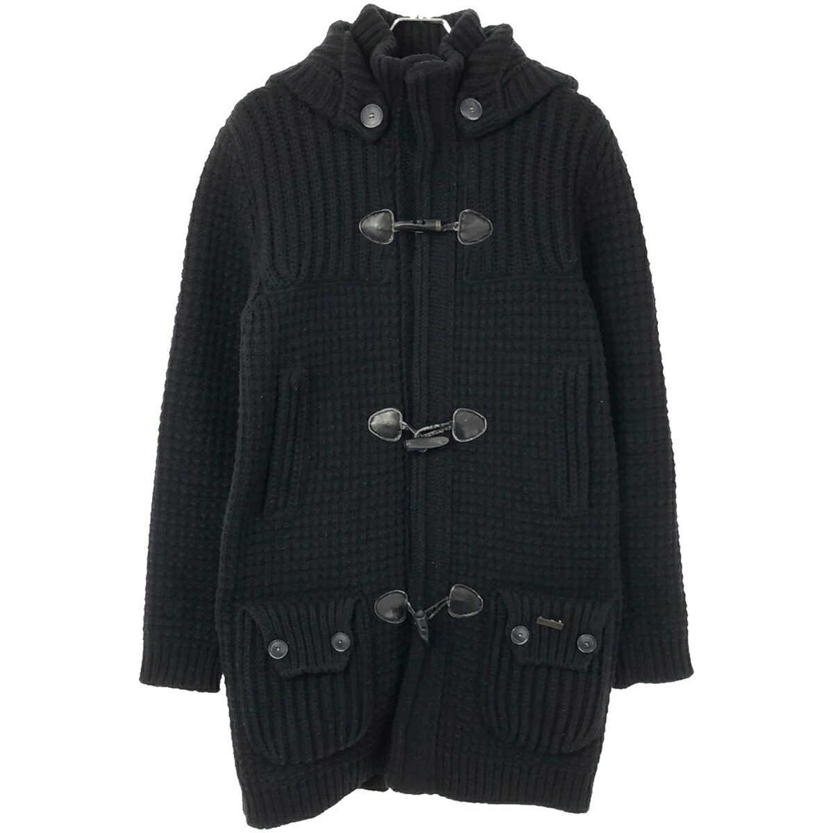 楽天市場】BARK バーク ニットダッフルコート ブラック XS 【中古