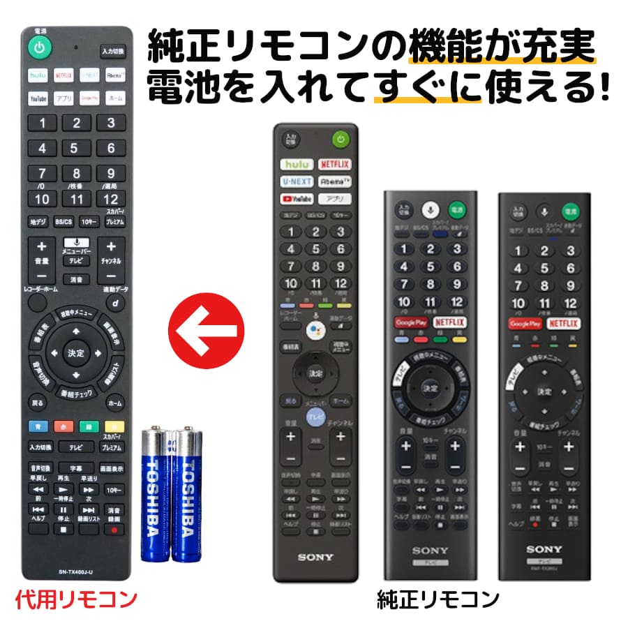 楽天市場】ソニー ブラビア テレビ リモコン RMF-TX400J RMF-TX300J