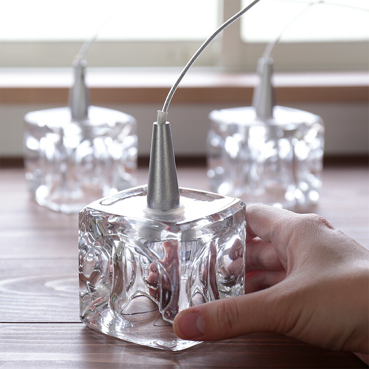 楽天市場】ガラスキューブハロゲンペンダントライト 3灯 キシマ 天井