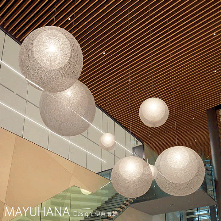 楽天市場】MAYUHANA Φ470mm 二重 ホワイト マユハナ ペンダント 照明