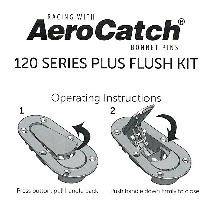 楽天市場】Aerocatch エアロキャッチ ボンネットピン 120-2000 キー