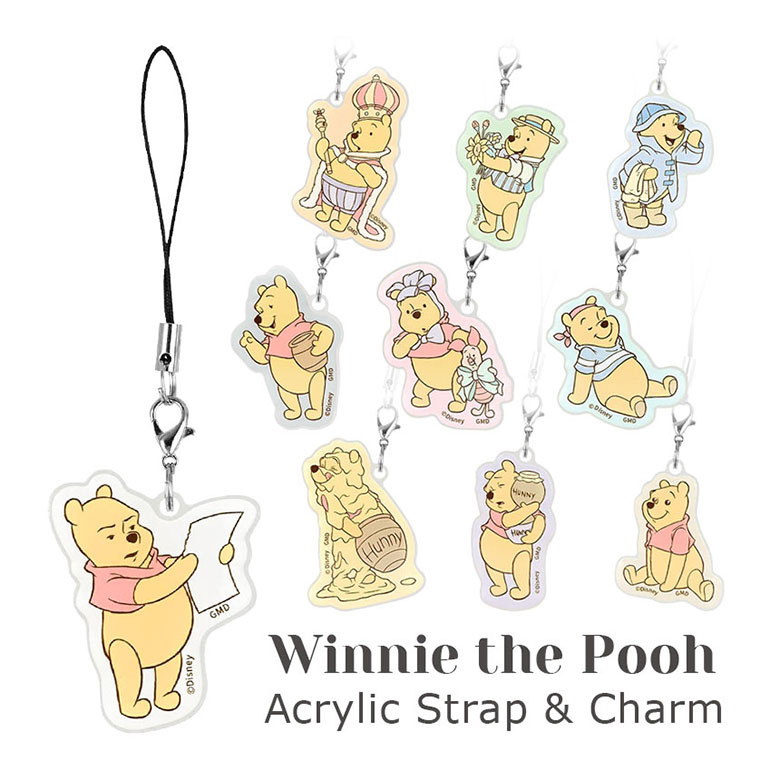 楽天市場】くまのプーさん アクリルストラップ モバイル 携帯 スマホ