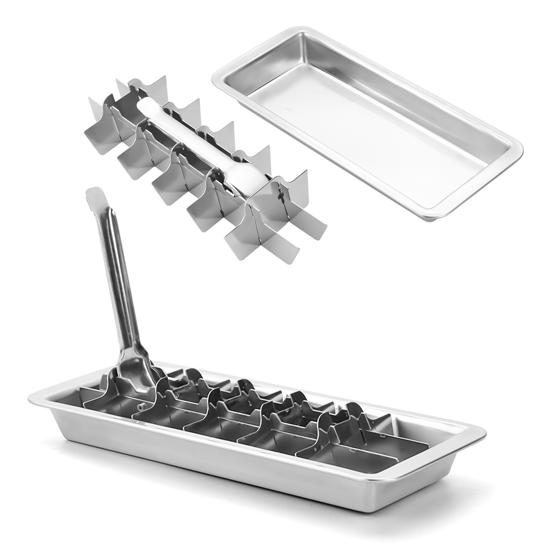 楽天市場】冷凍庫用 製氷皿 レバー式アイストレイ 製氷型 製氷機