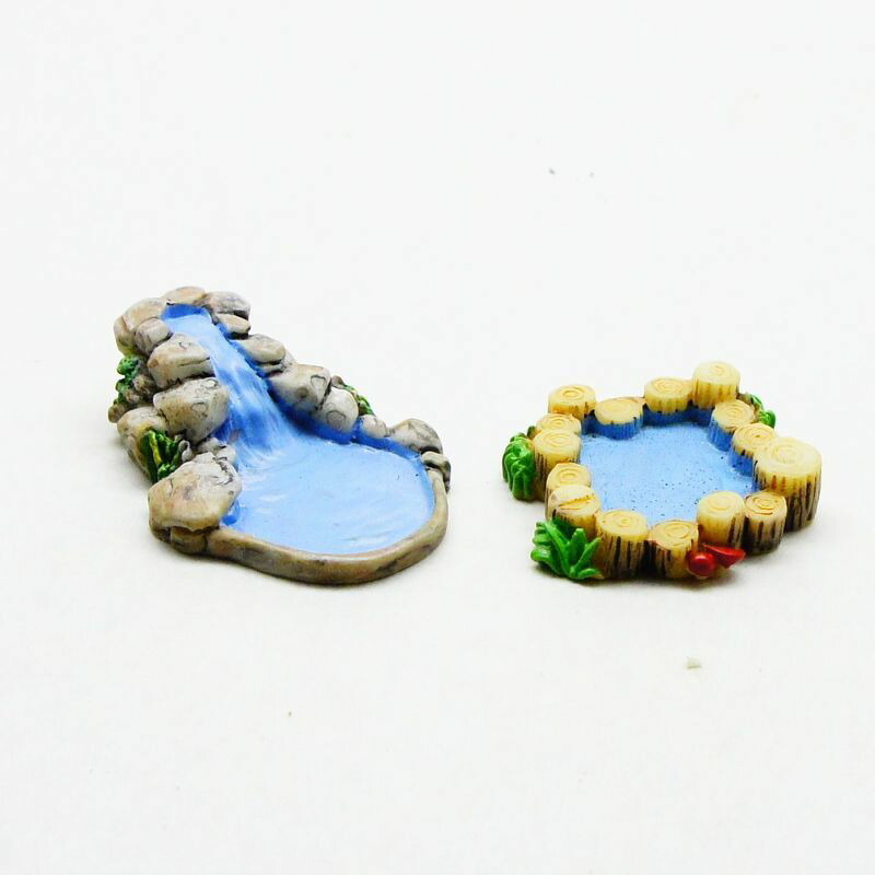 楽天市場】池 川 滝 ミニチュア ジオラマ 動物模型 苔テラリウム