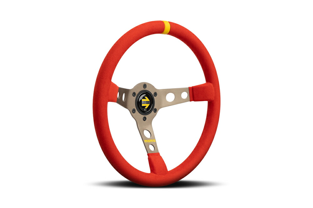 楽天市場】MOMO ステアリング MOD.07 350mm マイクロファイバー レッド