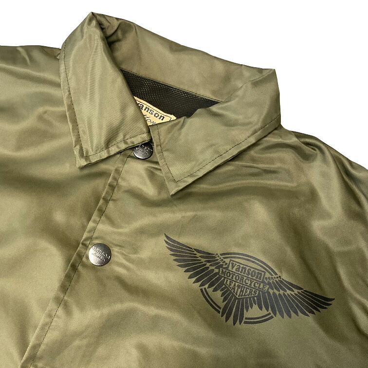 楽天市場】VANSON バンソン モトブルーズ別注 COACH JACKET コーチ