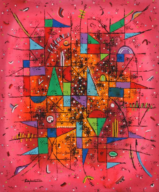 楽天市場】若松愛子 works 8-2 抽象画 絵画 現代アート 水彩画