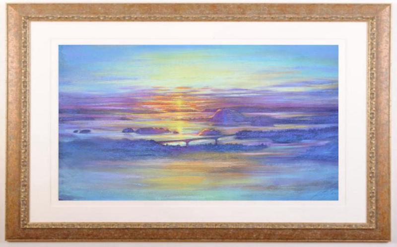 楽天市場】熊本 絵画 風景画 天草 パステル画 石井清 「松島の夕景