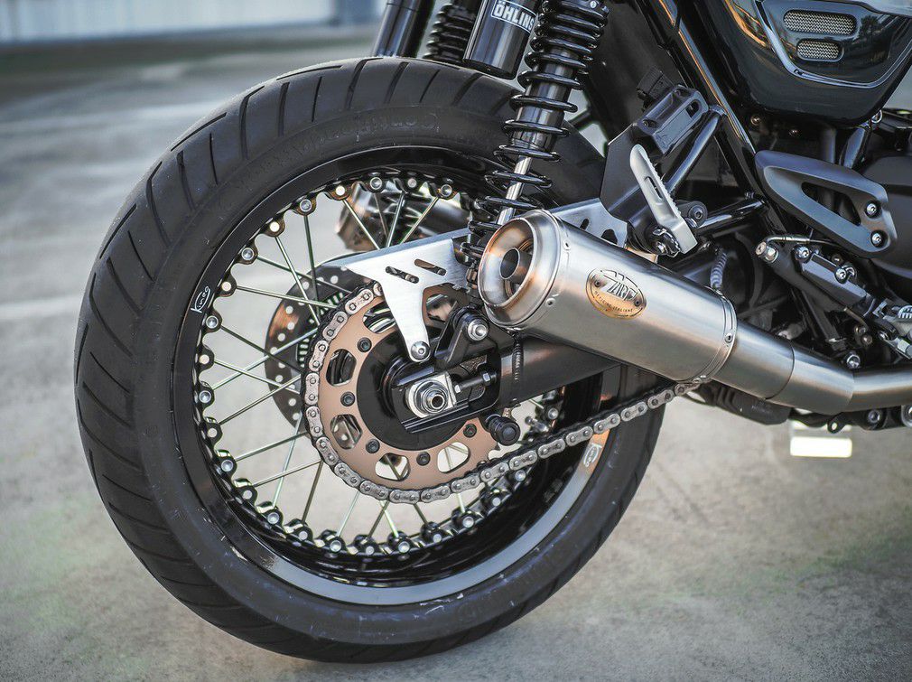 楽天市場】スピードツイン1200 スラクストン1200 スリップオンマフラー