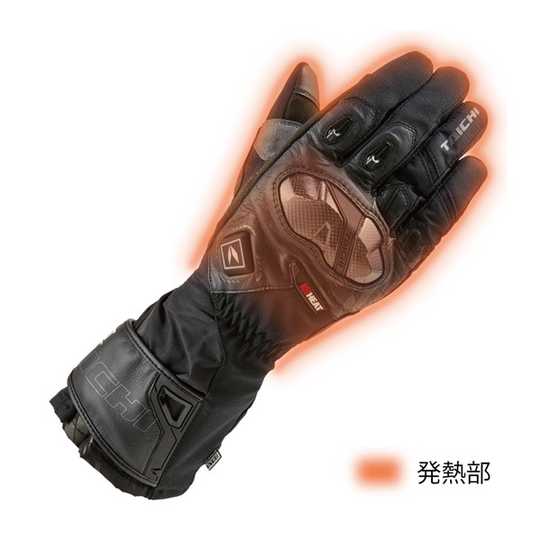 楽天市場】RSタイチ RST648 e-HEAT 電熱 アームド グローブ BLACK/RED