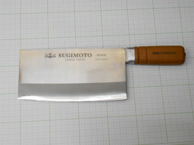 楽天市場】杉本 小型中華包丁 (320グラム) SF4030 炭素鋼(はがね) 日本