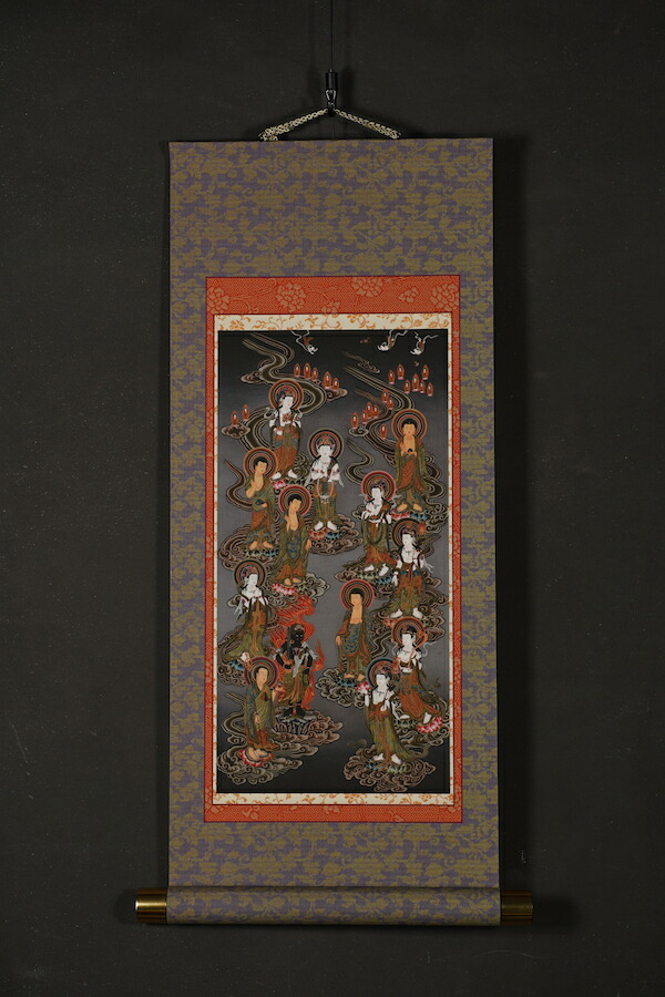 模写/心言/観象図/像図/唐高僧一行和尚/布袋屋掛軸HC-555