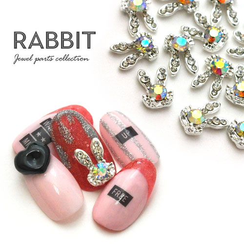 楽天市場】ネイルパーツ うさぎ パーツ メタルパーツ アニマル