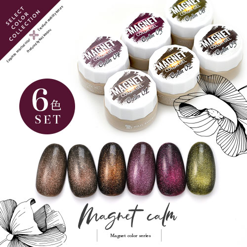 楽天市場】【全6色セット】大人の マグネットネイル マグネット ダーク
