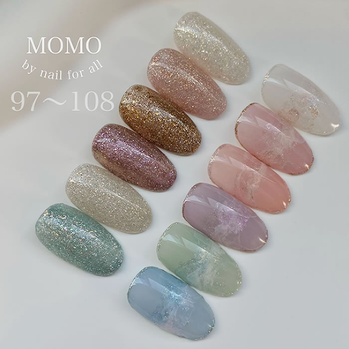 楽天市場】□カラージェル MOMO by nail for all 3g 97-108 《10個まで