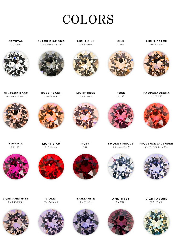 楽天市場】スワロフスキー パーツ チャトン Vカット スワロ ライン