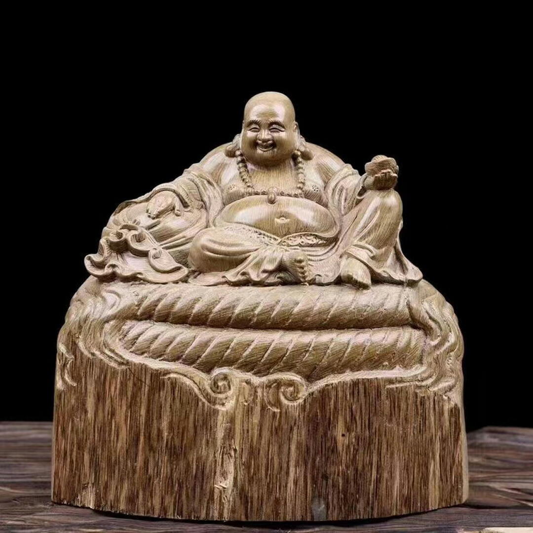 楽天市場】【木彫】弥勒菩薩坐像 仏教美術 仏像 仏教工芸品 ツゲの木