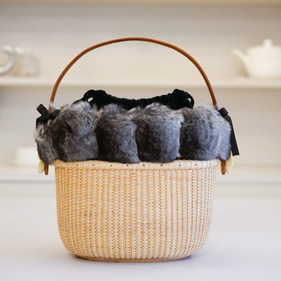 楽天市場】9インチ・ナンタケットバスケットオーバル＋チンチラマフ＋