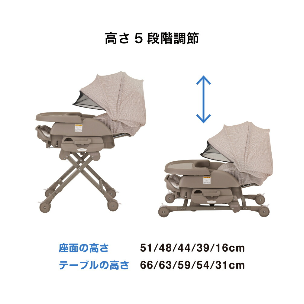 楽天市場】カトージ ベビーラック カトージ スイングハイローラック