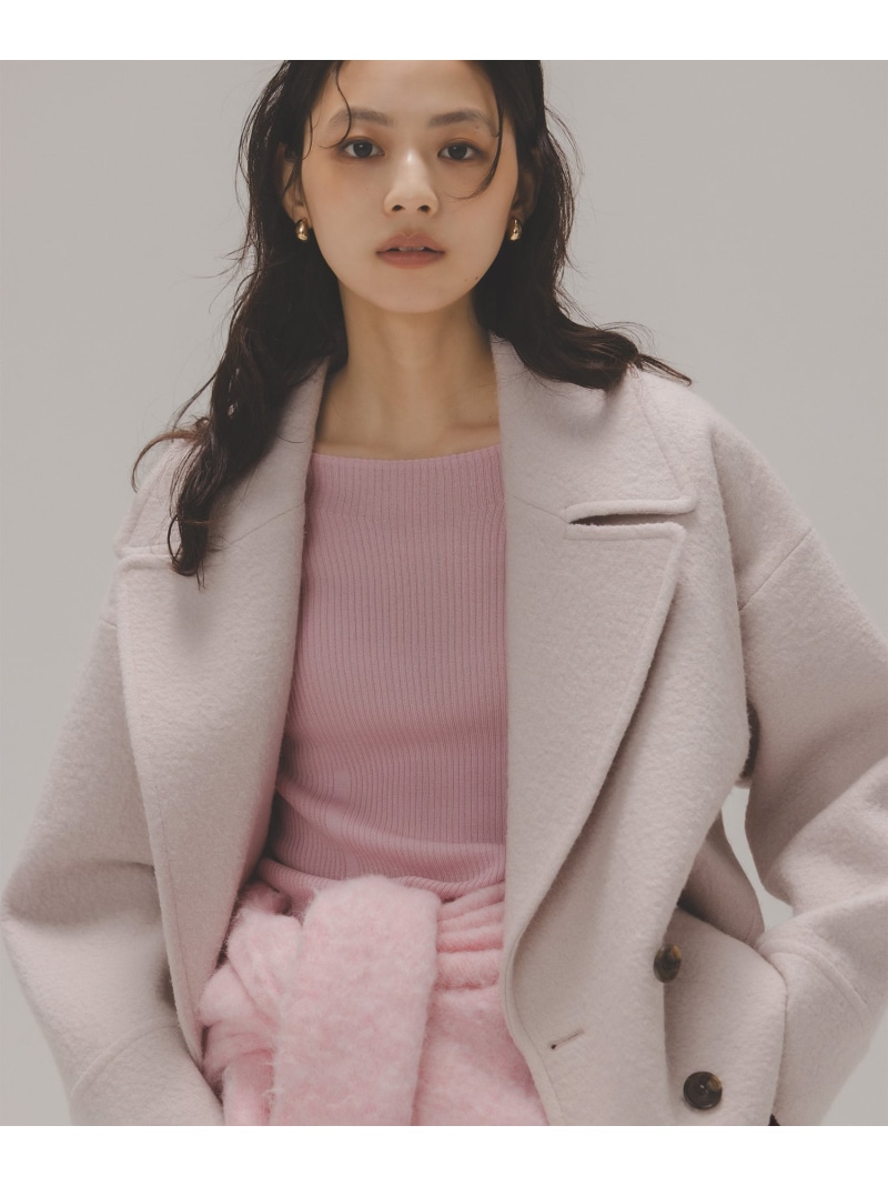 楽天市場】【SALE／30%OFF】ウーリーフォルムハーフコート NATURAL