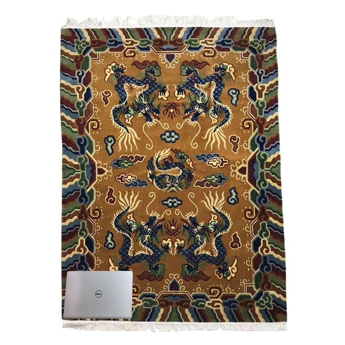 楽天市場】TIBETAN RUG チベタンラグ 絨毯 ドラゴン/Dragon/182×121