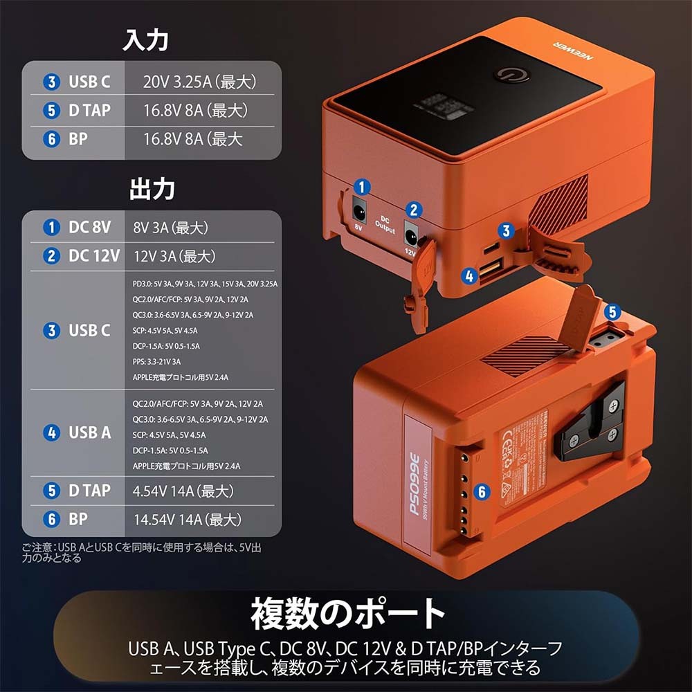 楽天市場】【P5倍UP中！】NEEWER ミニVマウントバッテリー 6800mAh