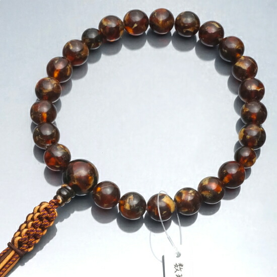 楽天市場】虎琥珀 数珠の通販