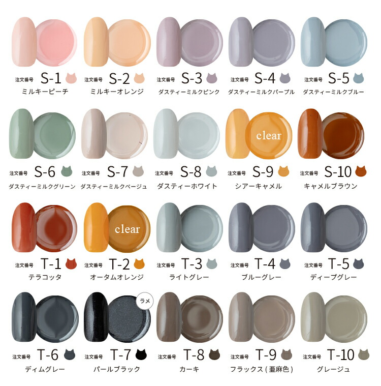 楽天市場】【在庫限り！】(旧)全色セット ネコジェル 200色カラー