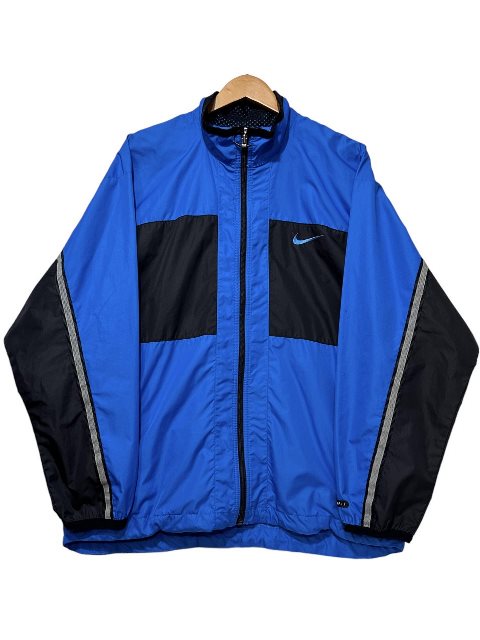 楽天市場】96年製 NIKE Logo Nylon Jacket 青黒 L 90s ナイキ ナイロン