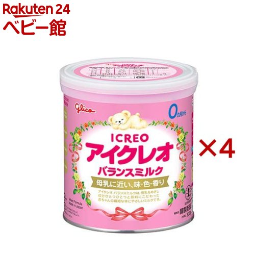 楽天市場】アイクレオ バランスミルク 小缶(320g×4缶)【アイクレオ