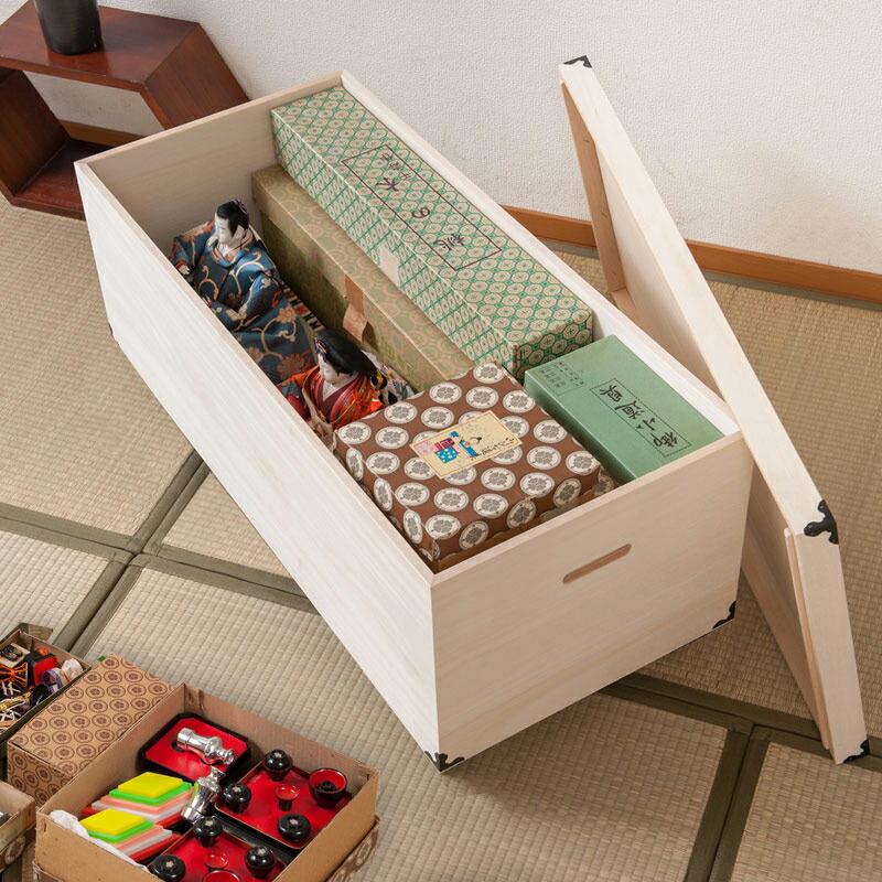 楽天市場】総桐雛人形収納ケース1段 ロングタイプ 押入れや