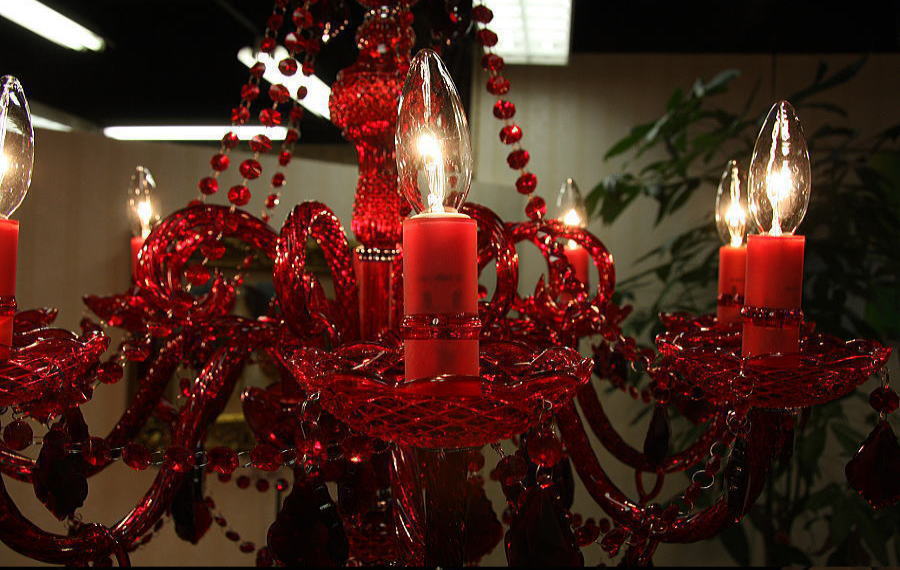 楽天市場】バロン 吊り下げ クリスタル シャンデリア 8灯 豪華