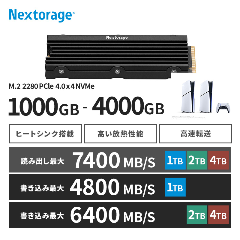 楽天市場】Nextorage NEM-PAシリーズ PS5対応 新型PS5/PS5 Pro動作確認
