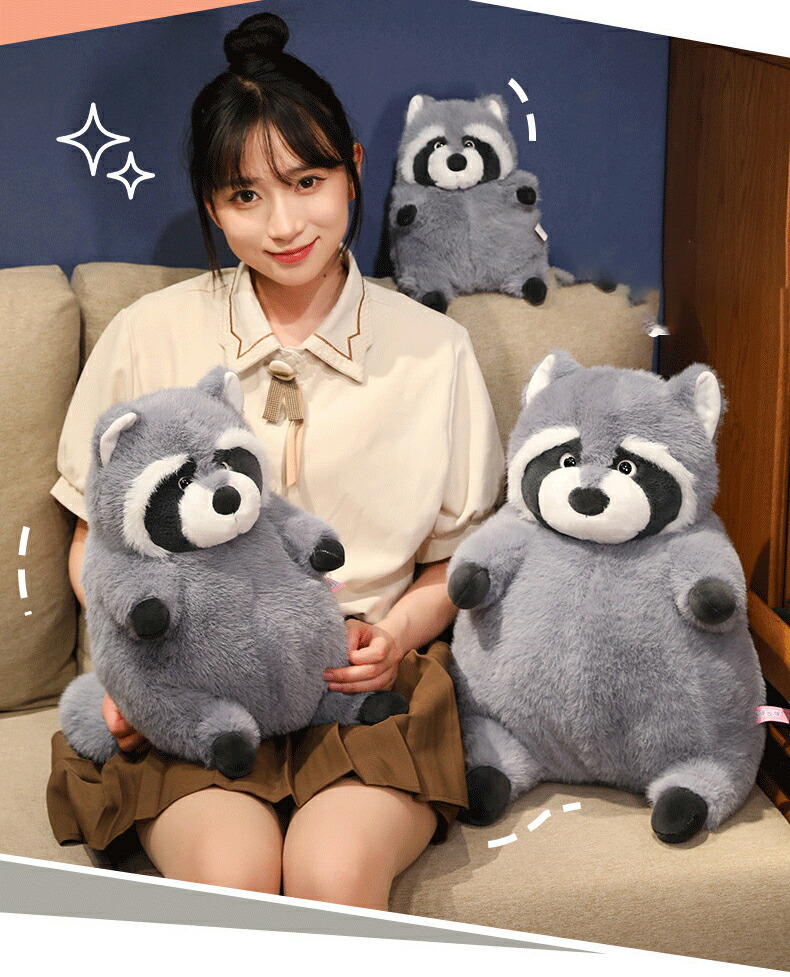 楽天市場】ぬいぐるみ アライグマ 抱き枕 浣熊 動物 かわいい 大きい