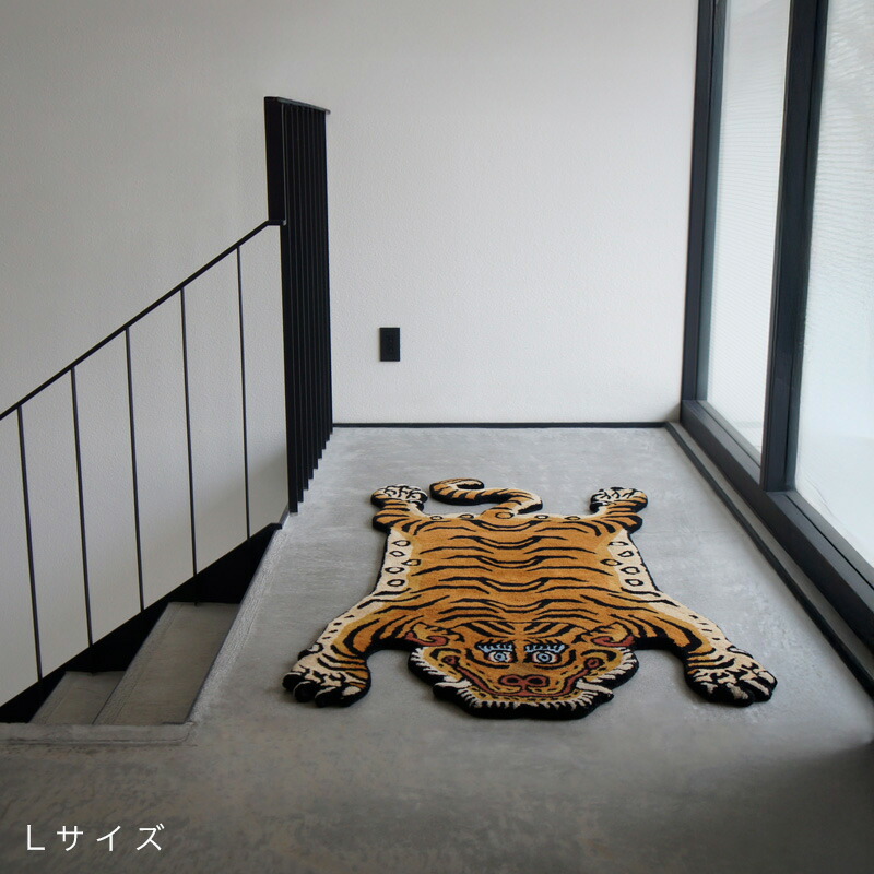 楽天市場】Tibetan Tiger Rug / チベタンタイガーラグラグ 絨毯