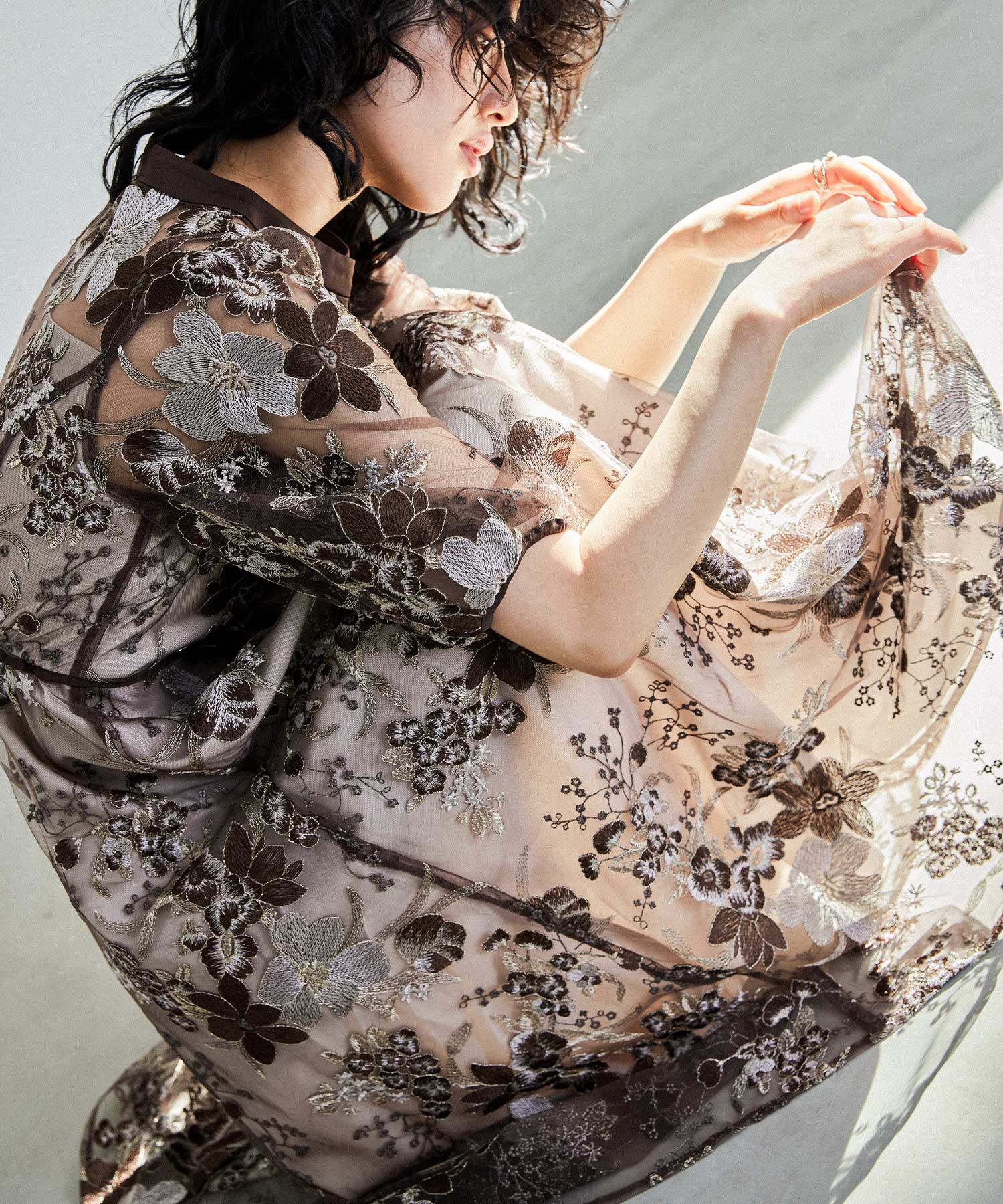 楽天市場】フラワーエンブロイダリードレス パーティードレス 結婚式