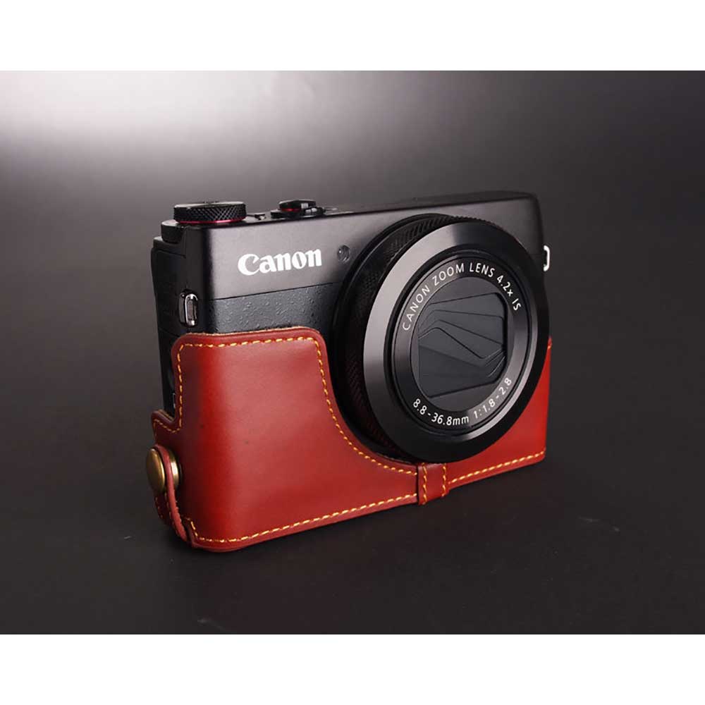 楽天市場】【30%OFF】 Canon PowerShot G7X 用 レザー ケース Brown