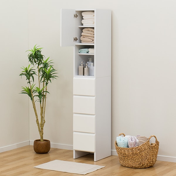 楽天市場】[幅30cm] 隙間収納庫 (フロンティア30 WH D) すきま収納